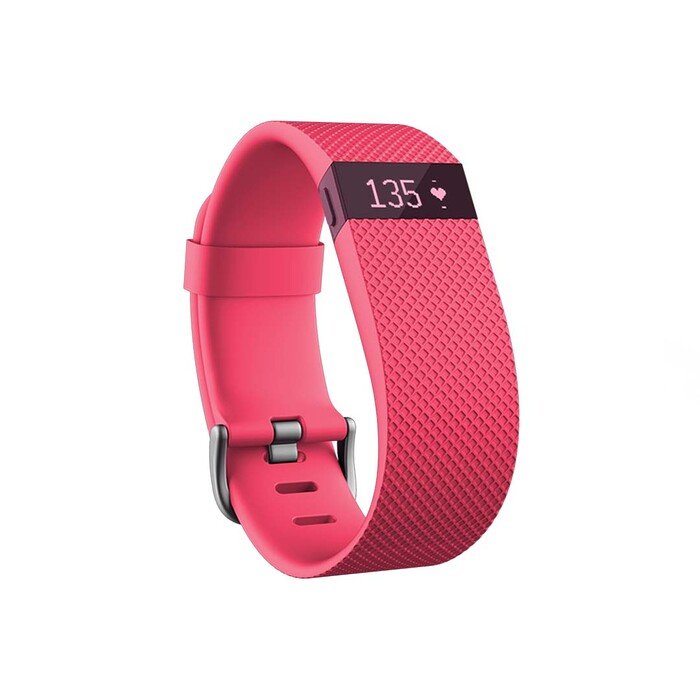 Monitor aktywności fizycznej, snu i pulsu (wersja różowa, rozmiar L) Fitbit Charge HR IMAFBCHRLPI