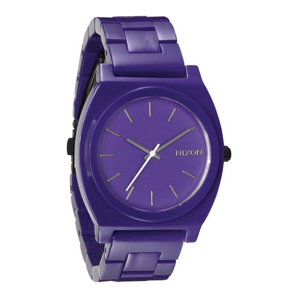Zegarek damski Purple Nixon Time Teller Acetate A3271230