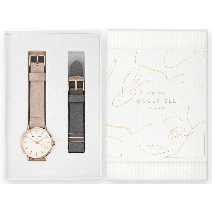 Zegarek damski Rosefield Gift Set WSPEG-X186