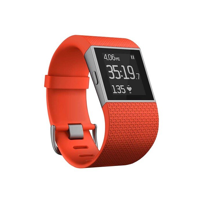 Zegarek GPS z funkcją monitorowania aktywności, snu i pulsu (wersja pomarańczowa, rozmiar L) Fitbit Surge IMAFBSULTG