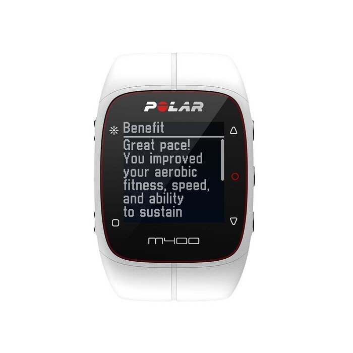 Zegarek sportowy GPS z pulsometrem (biały) Polar M400 HR 725882019710